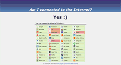 Desktop Screenshot of amiconnectedtotheinternet.com