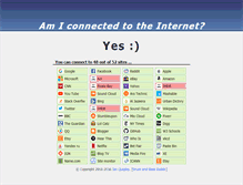 Tablet Screenshot of amiconnectedtotheinternet.com